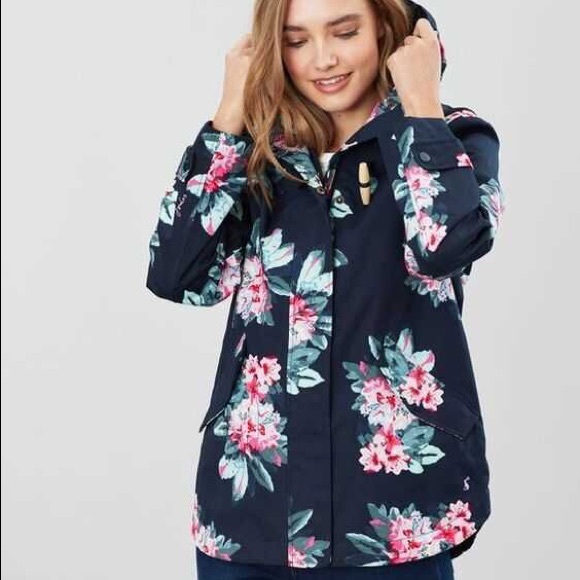 Joules Breathable Lined Rain Coat size US 2 - Picture 7 of 8